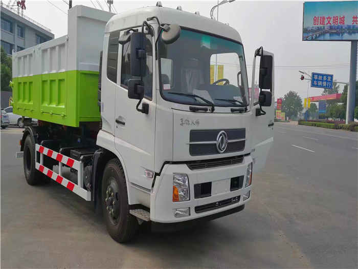 東風(fēng)天錦16噸車廂可卸式垃圾車（可裝建筑垃圾）